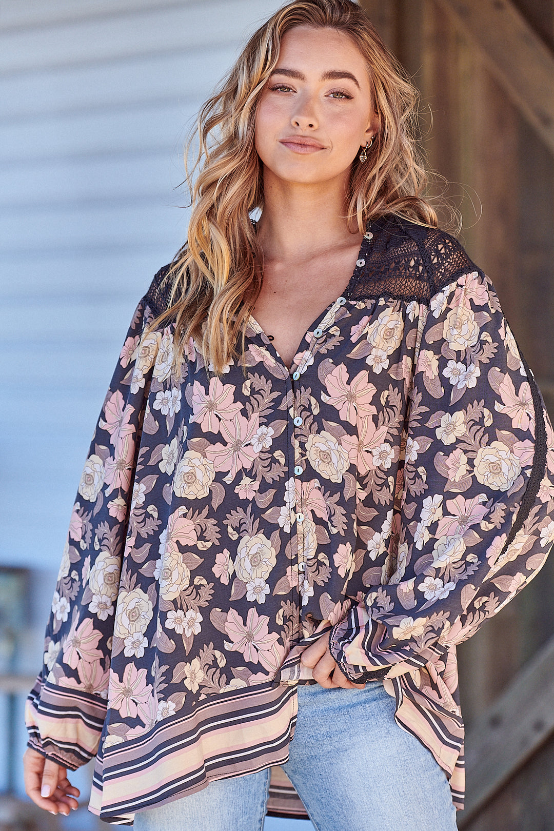 Adele Print Florence Blouse