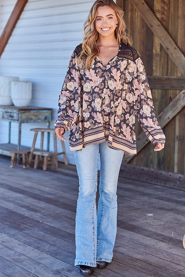 Adele Print Florence Blouse