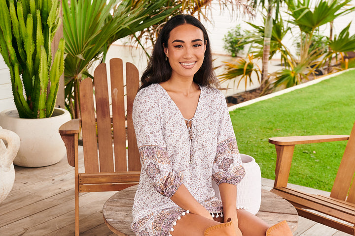 Lulu Print Lake Dress