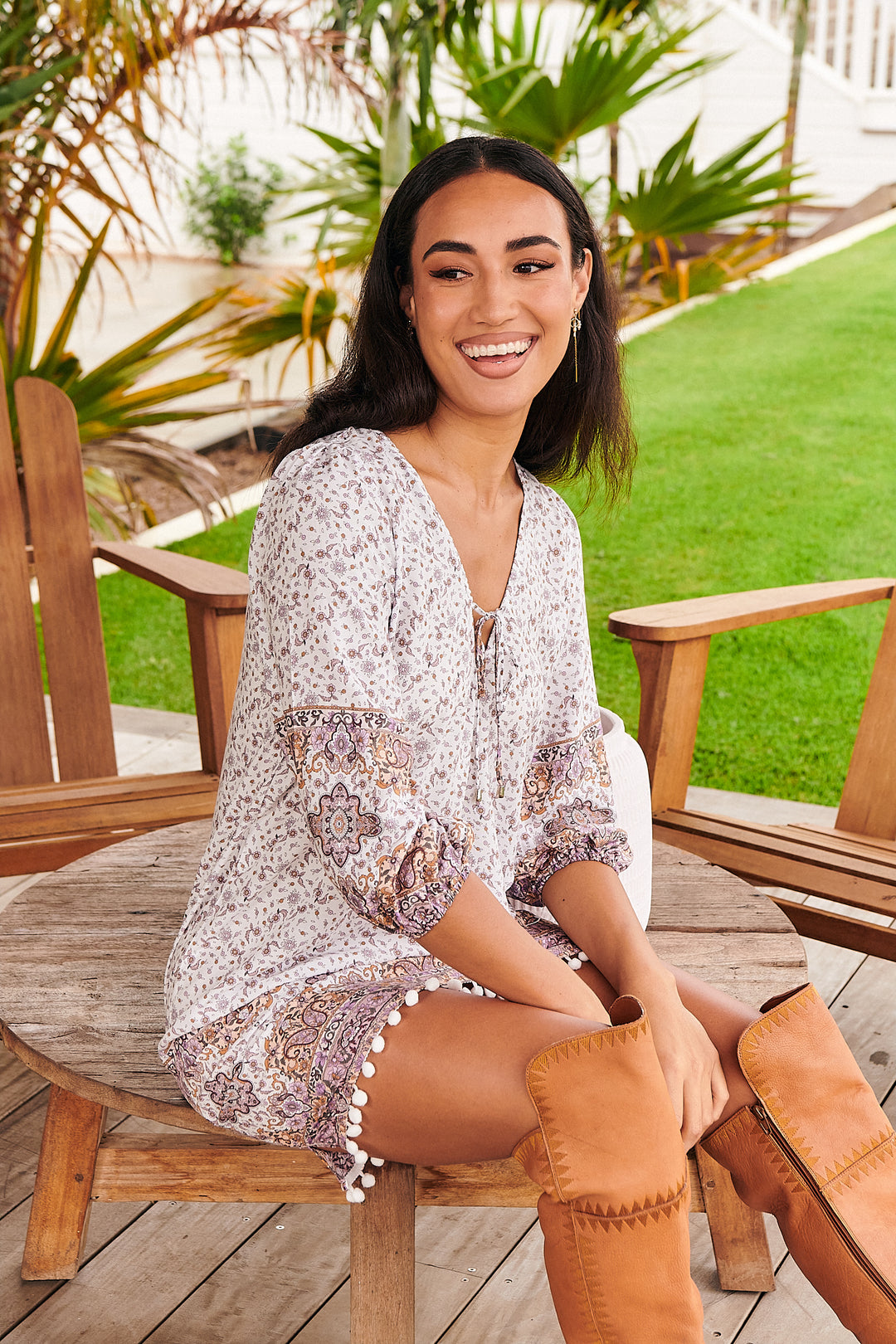 Lulu Print Lake Dress
