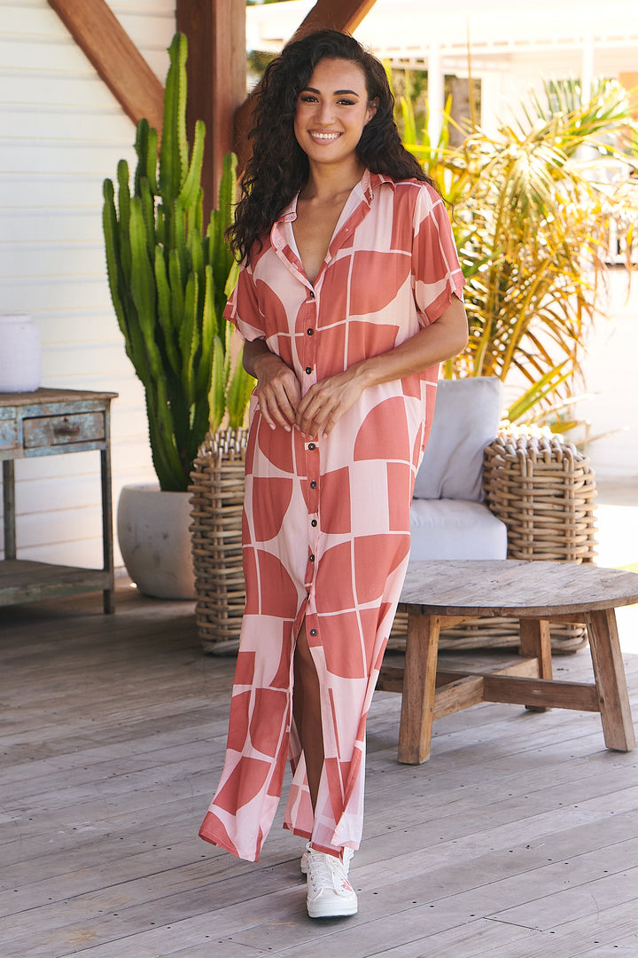 Cali Print Vicky Shirt Dress
