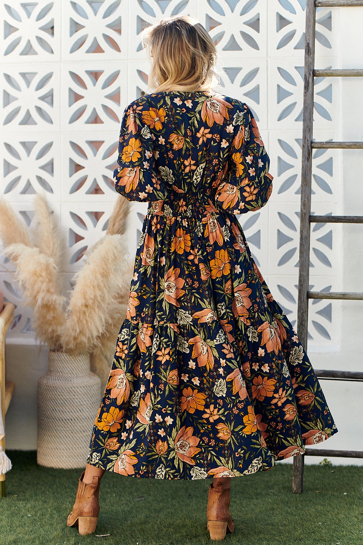California Poppy Print Nevada Dress – Lilac and Mila