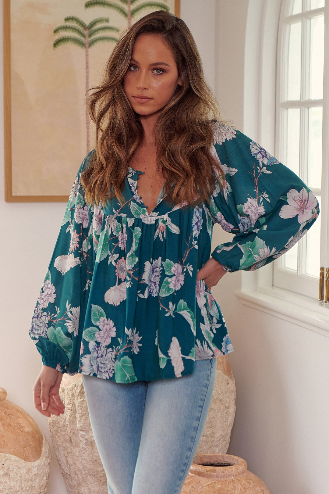 Araminta Print Indira Top