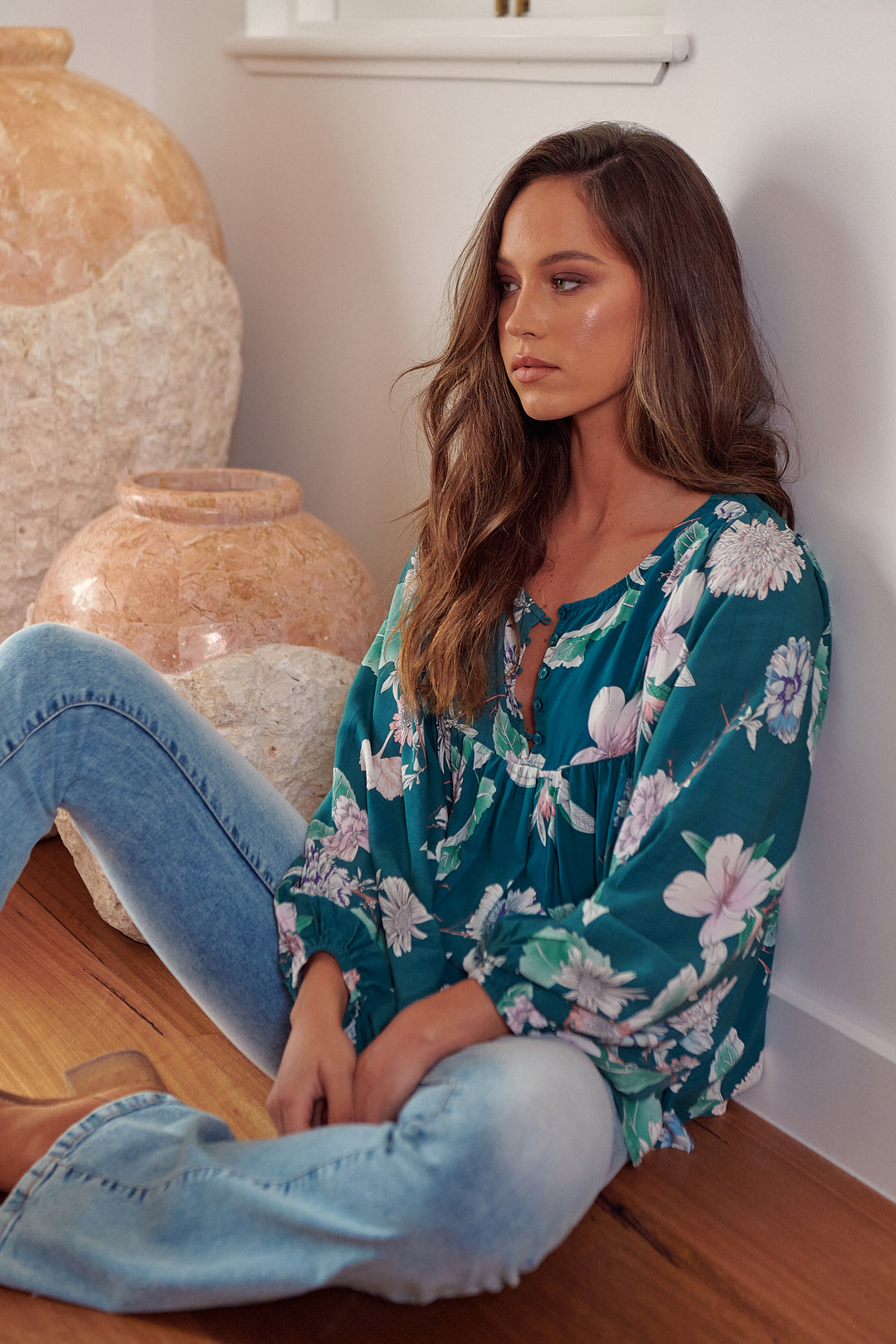 Araminta Print Indira Top
