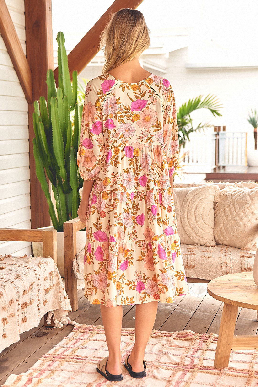 Beautiful Escape Print Harris Midi Dress