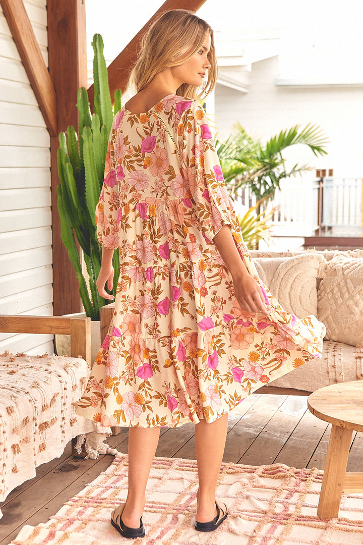 Beautiful Escape Print Harris Midi Dress