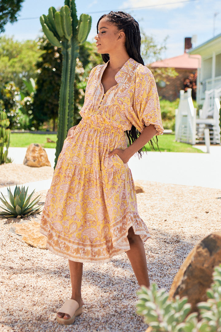 Elodie Print Jasmine Midi Dress