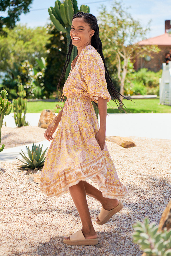 Elodie Print Jasmine Midi Dress