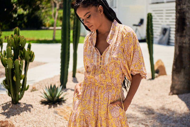 Elodie Print Jasmine Midi Dress