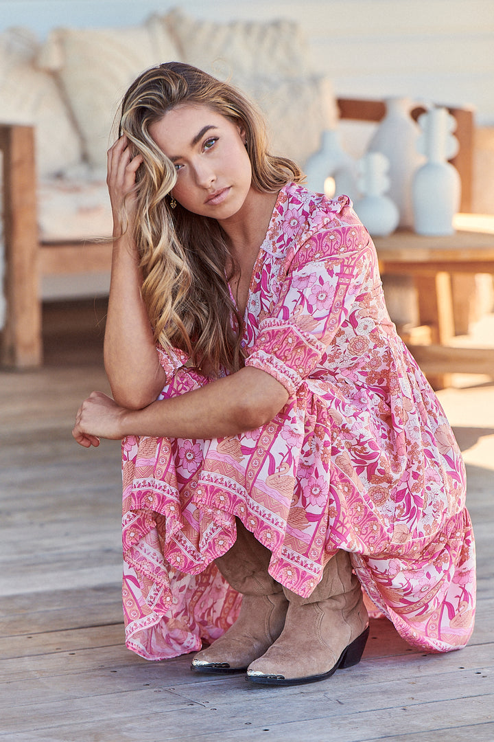 Leena Print Finch Mini Dress