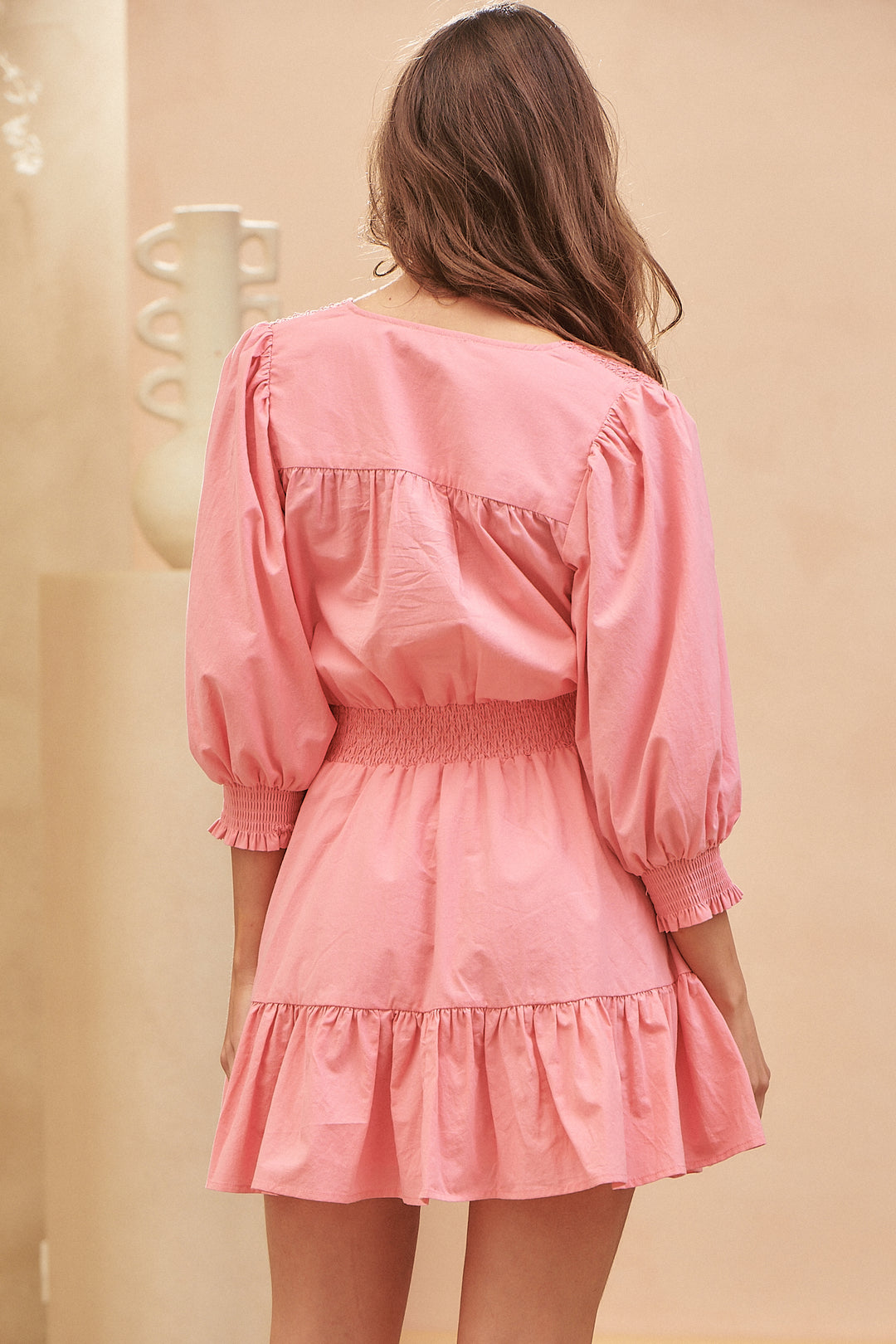 Pink Cotton Candy Print Quinn Mini Dress