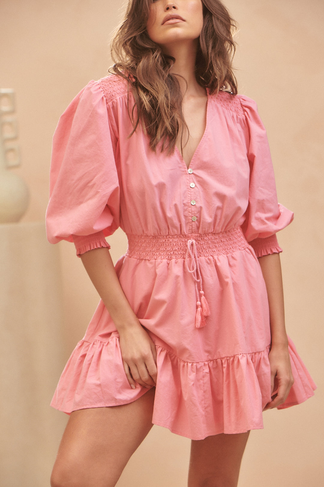 Pink Cotton Candy Print Quinn Mini Dress