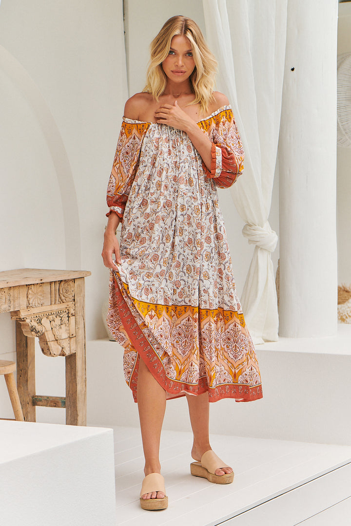 Quincy Print Blossom Midi Dress