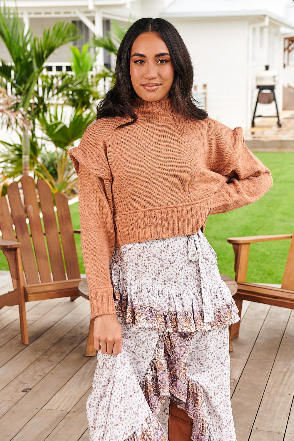Lulu Print Charlotte Skirt - Close up