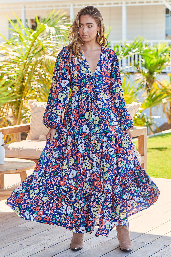 Carnation Print Teresa Maxi