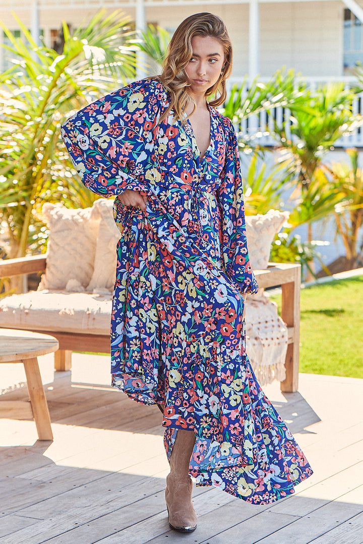 Carnation Print Teresa Maxi