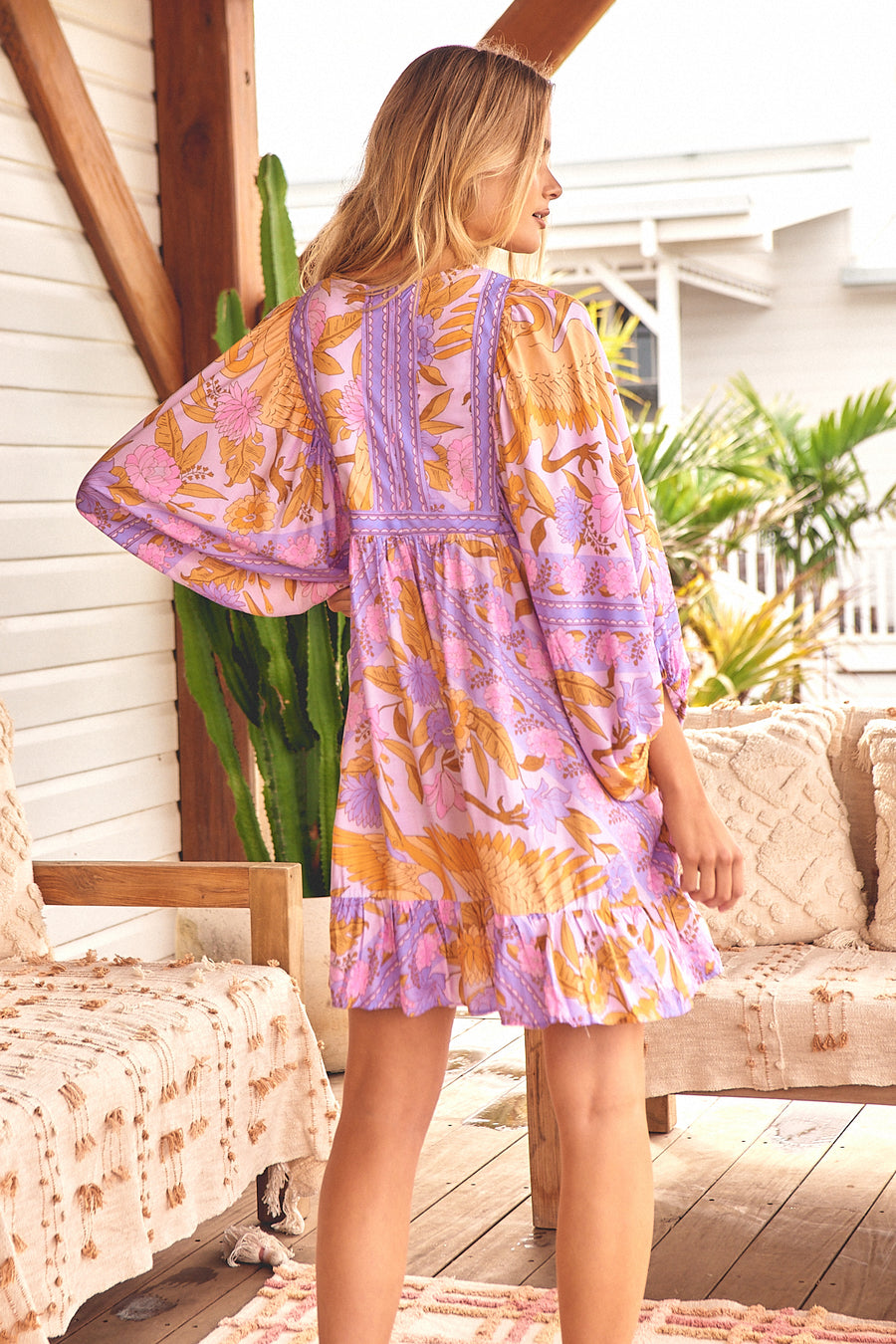 Jaase Lucia Print Zarina Dress – Lilac and Mila