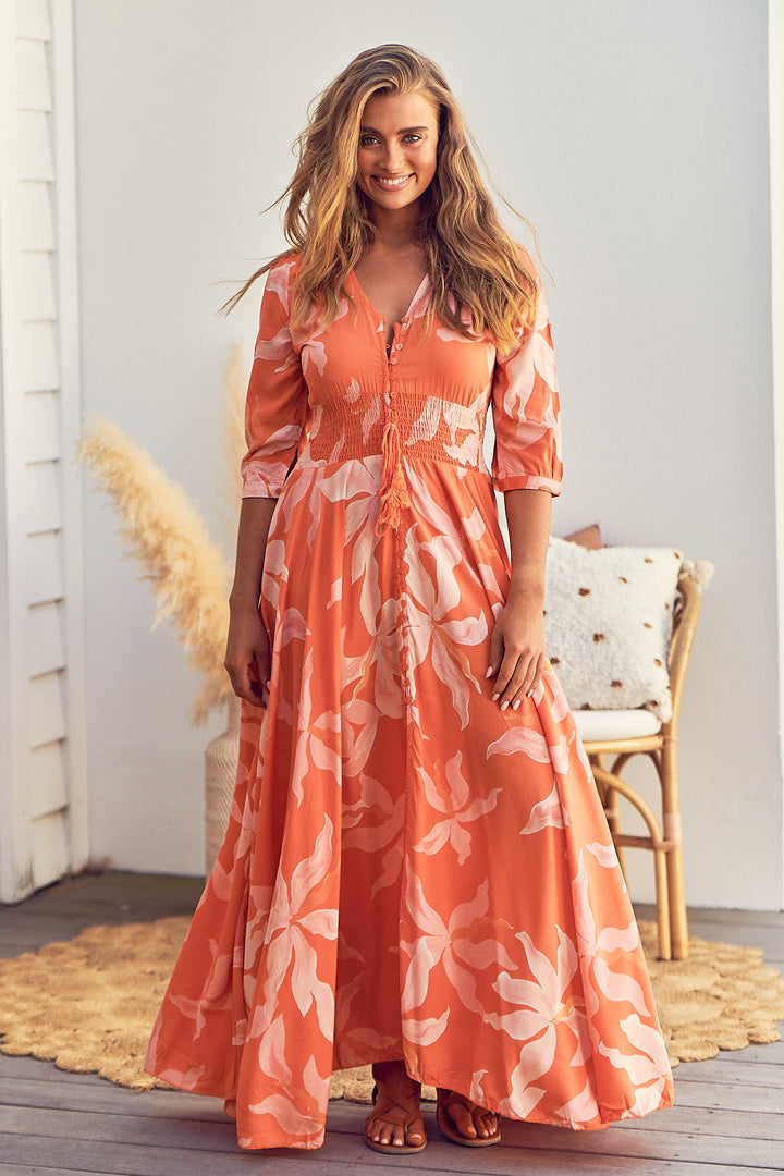 Summer Sunset Print Indiana Maxi