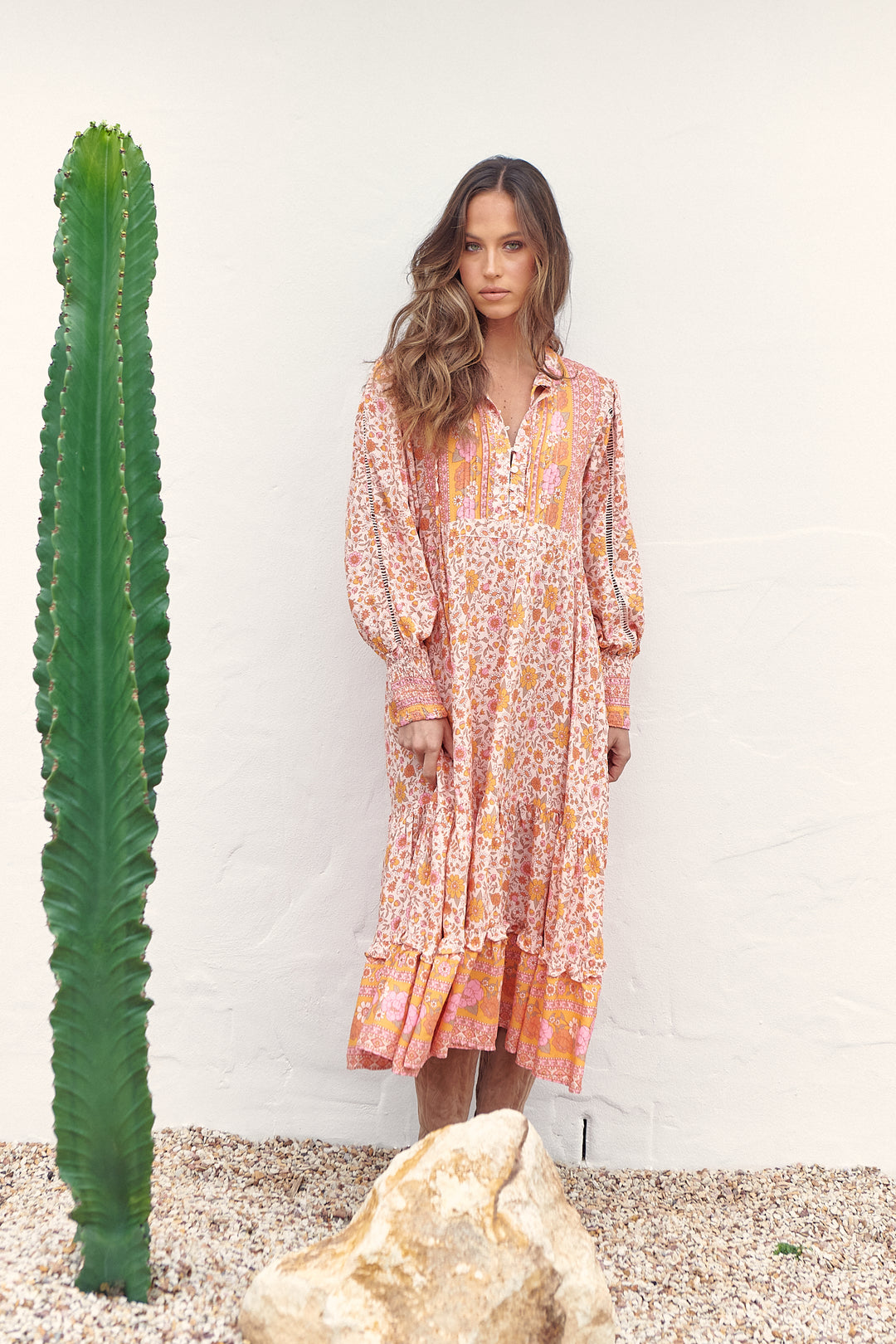 Amor Print Nirvana Midi Dress