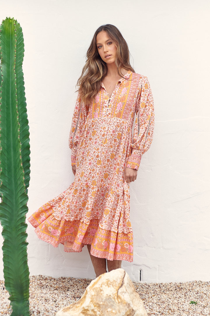 Amor Print Nirvana Midi Dress