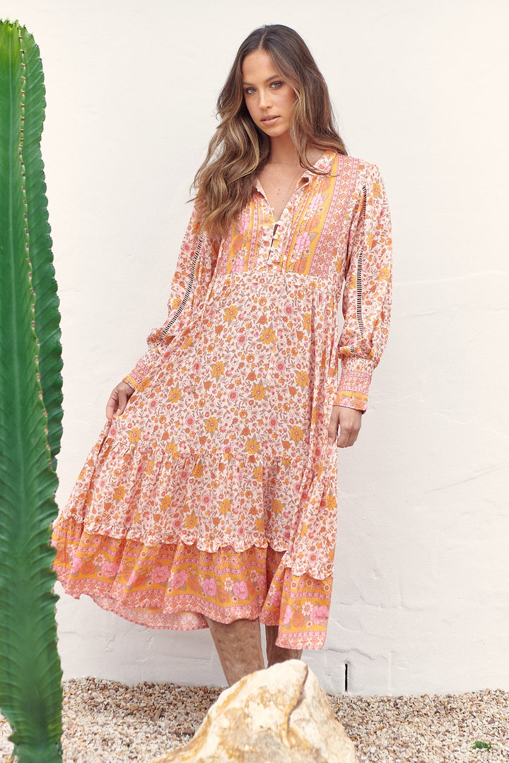 Amor Print Nirvana Midi Dress