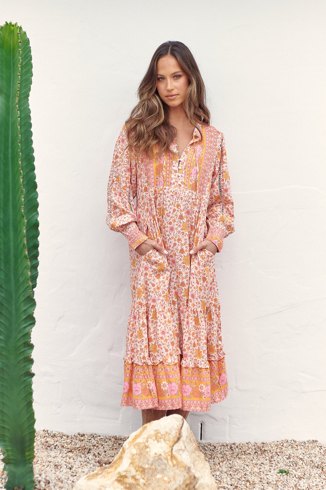Amor Print Nirvana Midi Dress