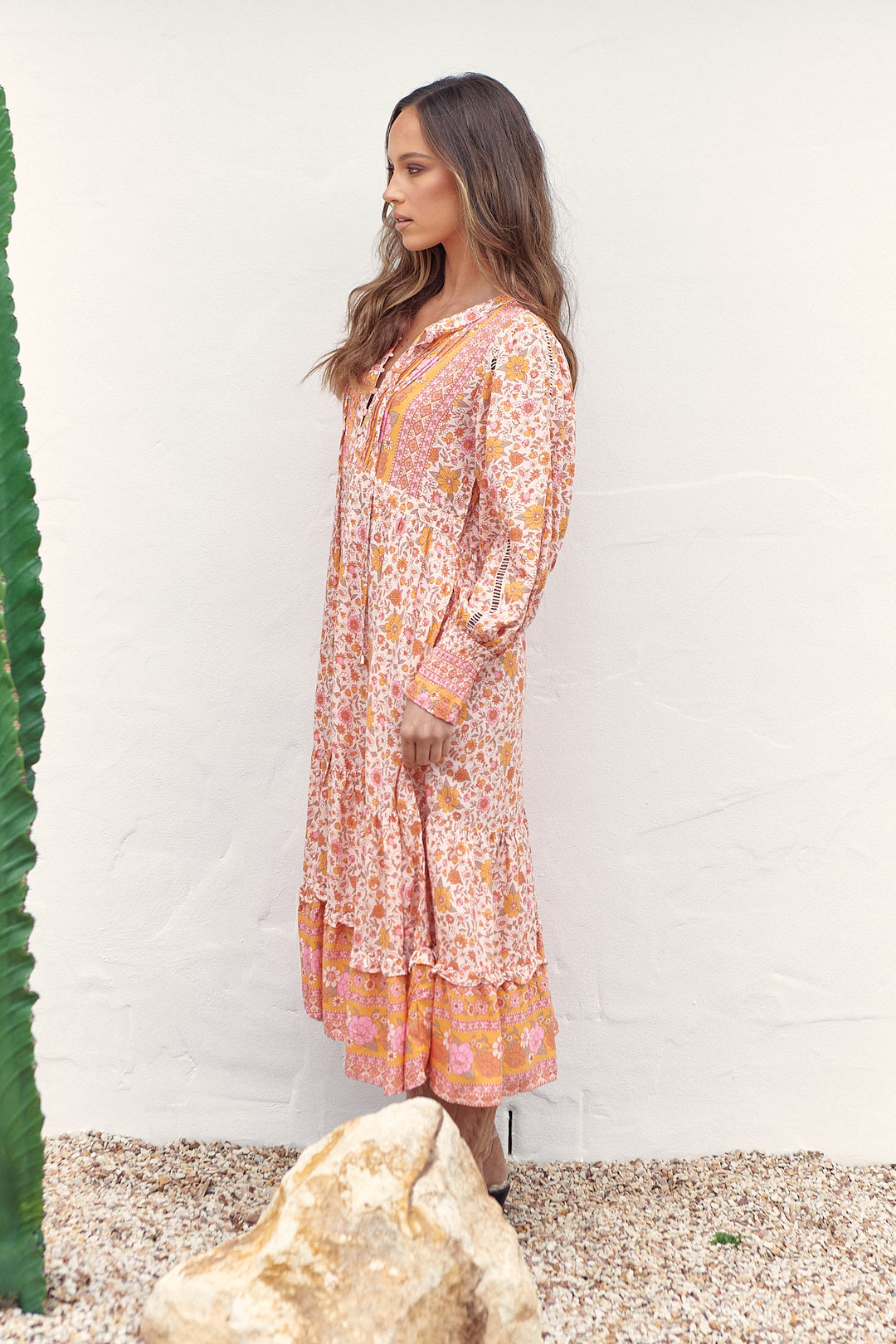 Amor Print Nirvana Midi Dress