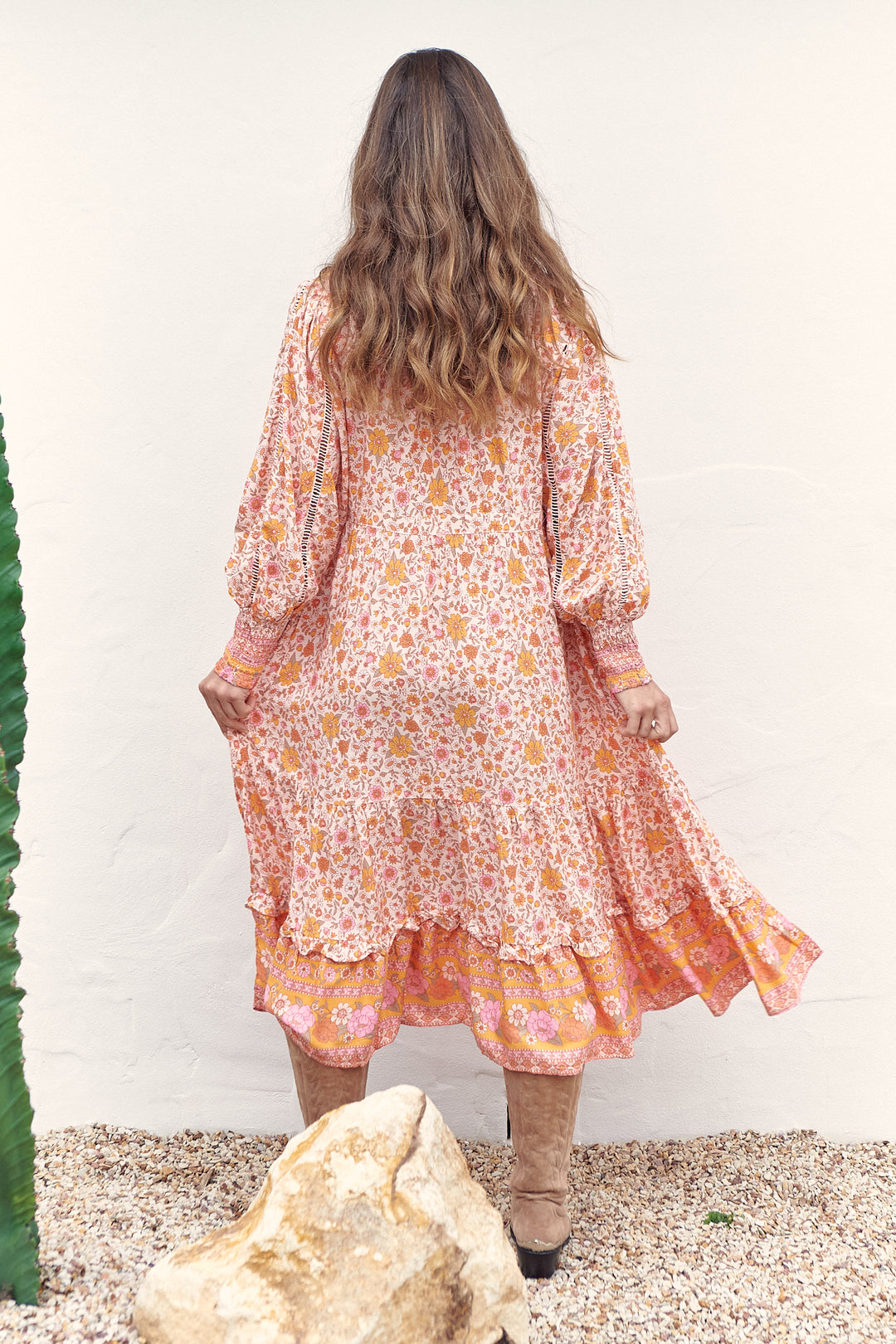 Amor Print Nirvana Midi Dress