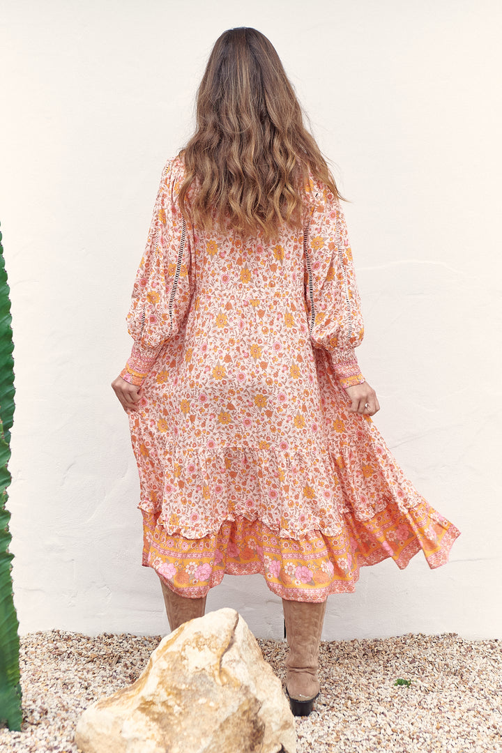 Amor Print Nirvana Midi Dress