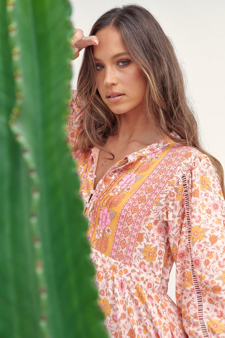 Amor Print Nirvana Midi Dress