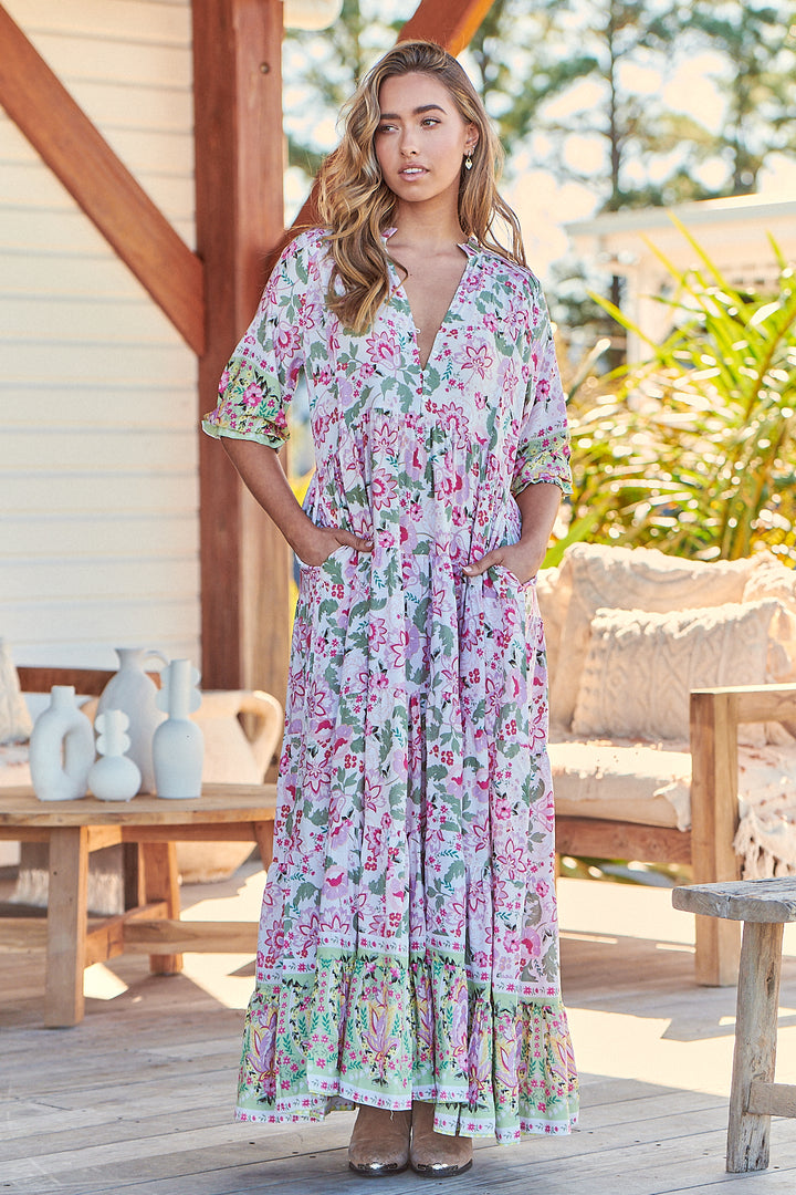 Sakura Print Tillie Maxi Dress