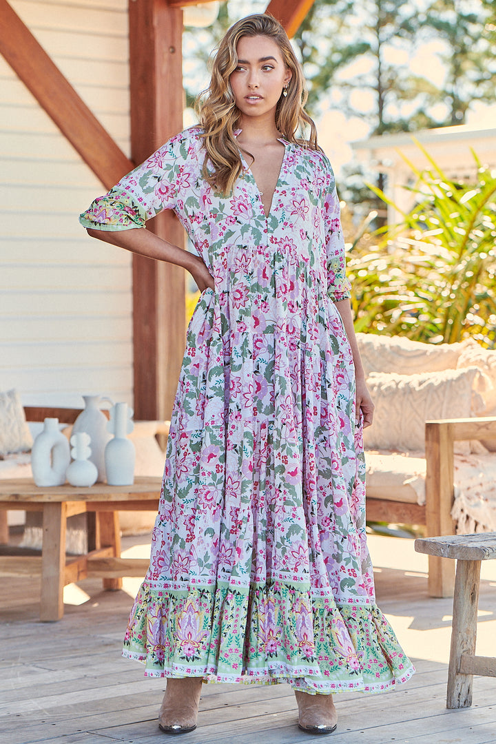 Sakura Print Tillie Maxi Dress