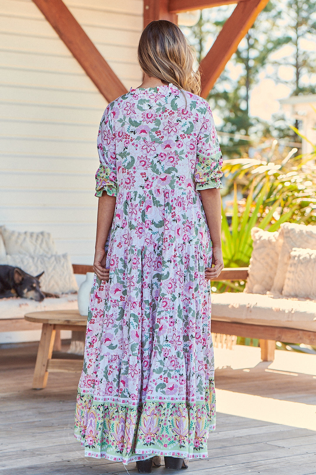 Sakura Print Tillie Maxi Dress