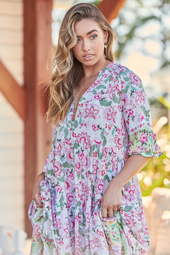 Sakura Print Tillie Maxi Dress
