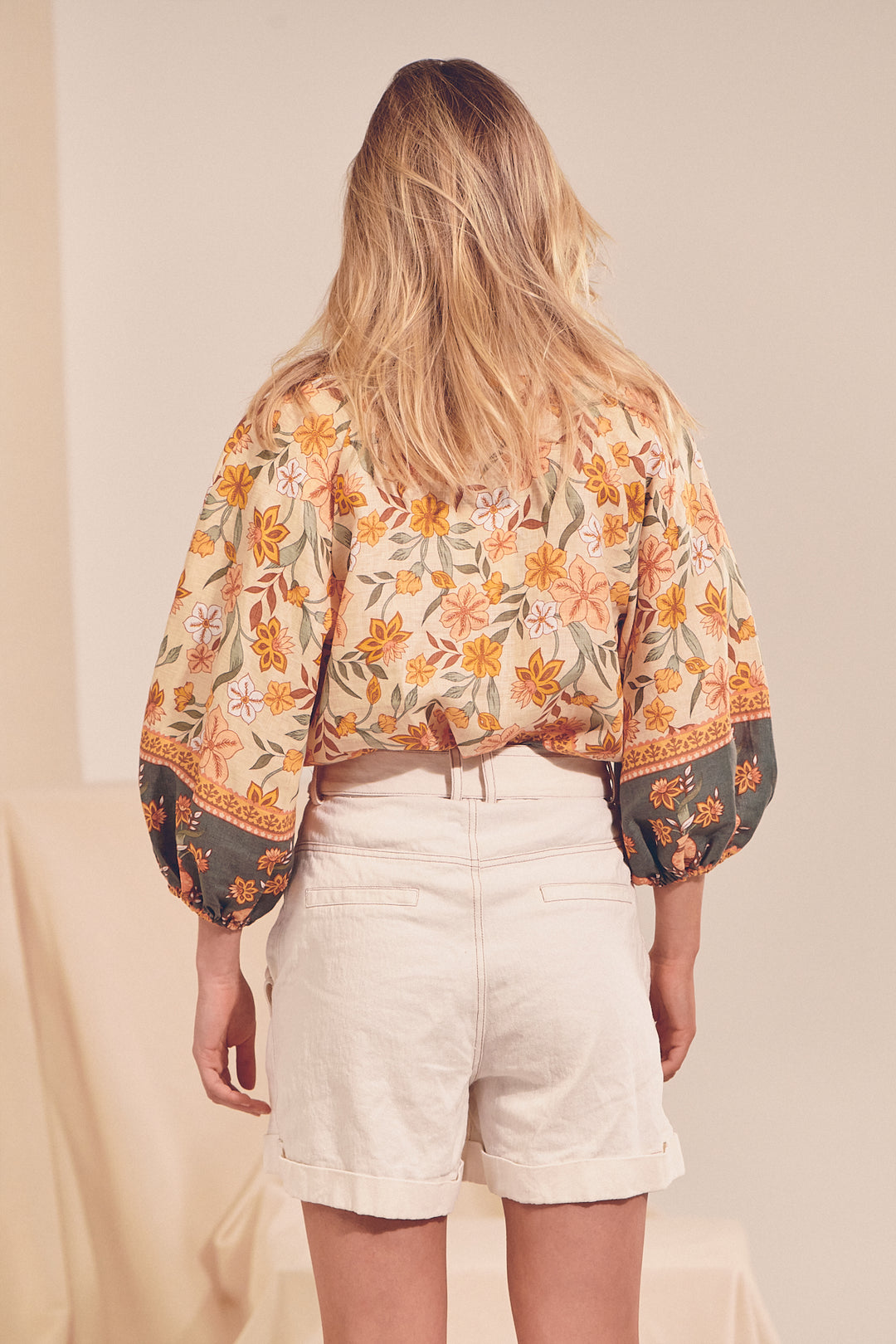 Pottsville Print Shae Blouse - Back angle