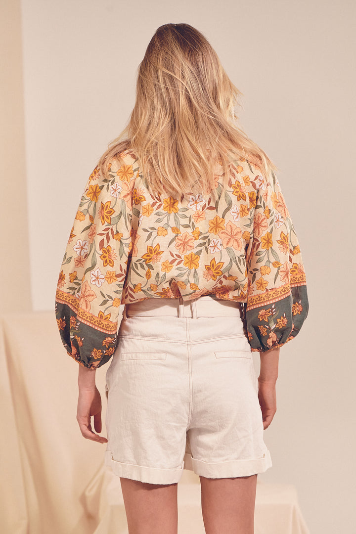 Pottsville Print Shae Blouse - Back angle