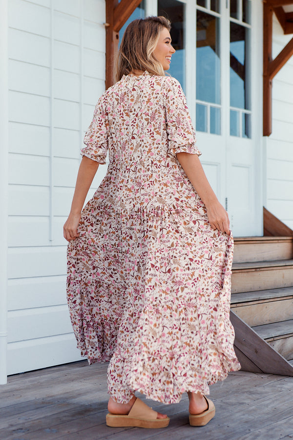 Jaase Potter Print Tillie Maxi Dress - Lilac and Mila