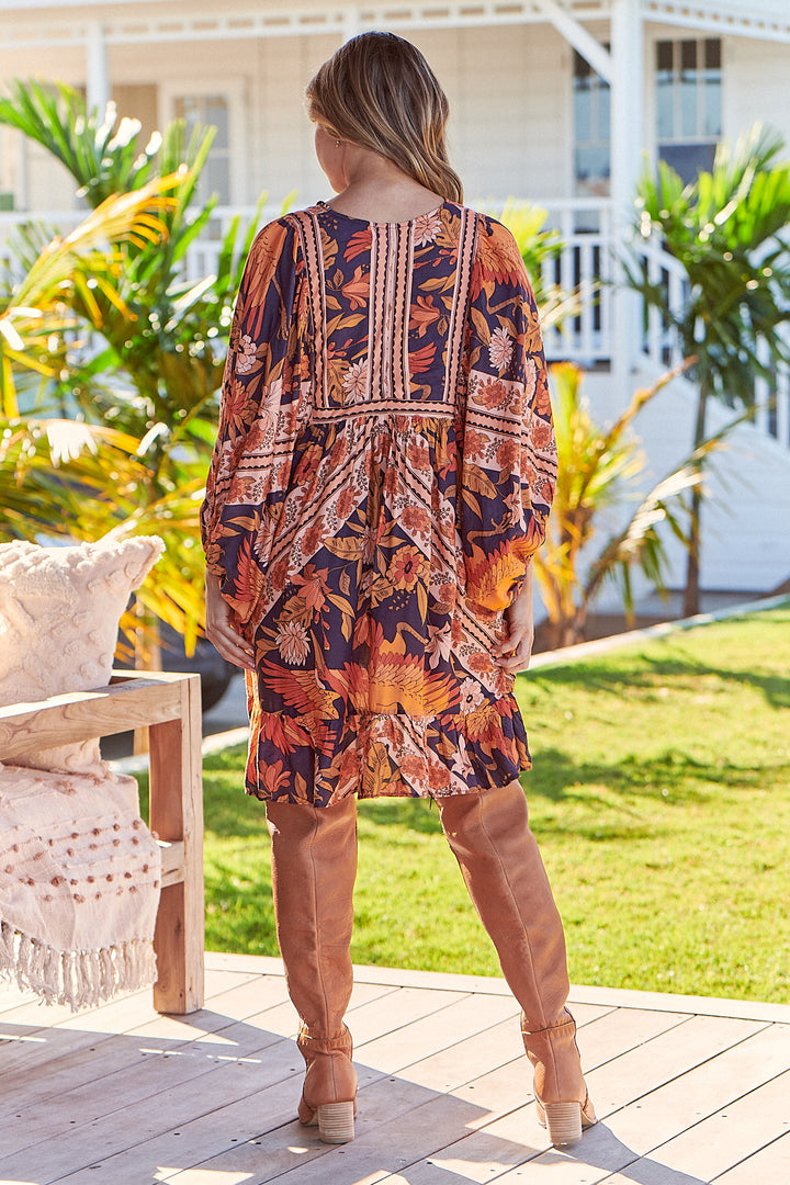 Lantana Print Zarina Dress