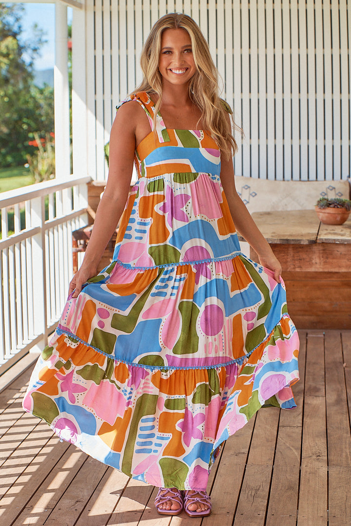 Pablo Print Adeline Maxi Dress