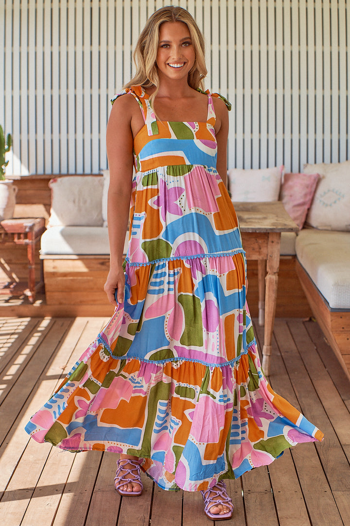 Pablo Print Adeline Maxi Dress