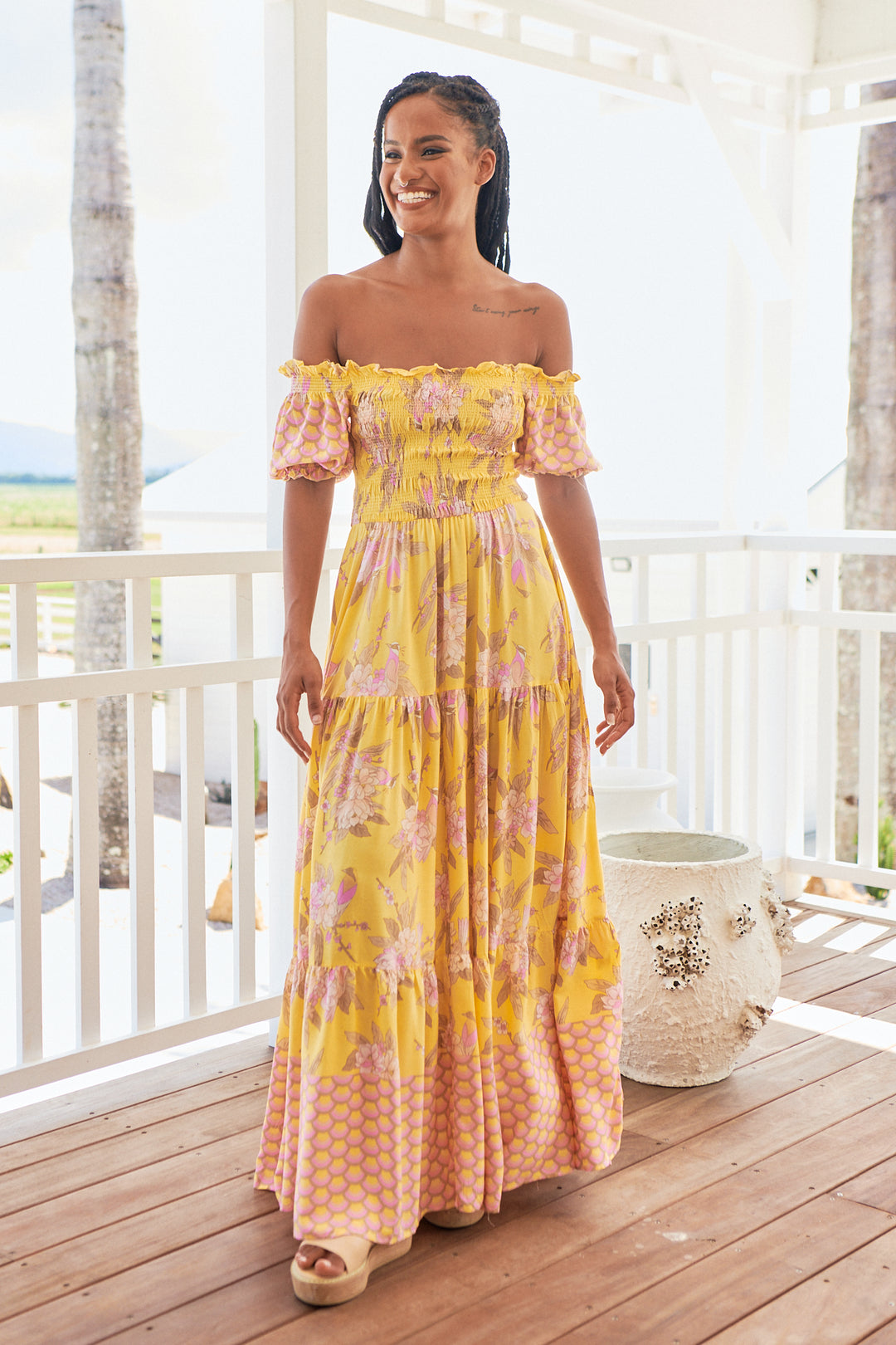 claudette maxi dress Claudette Maxi Dress ~ Yasmina print Kenzie Tenzie