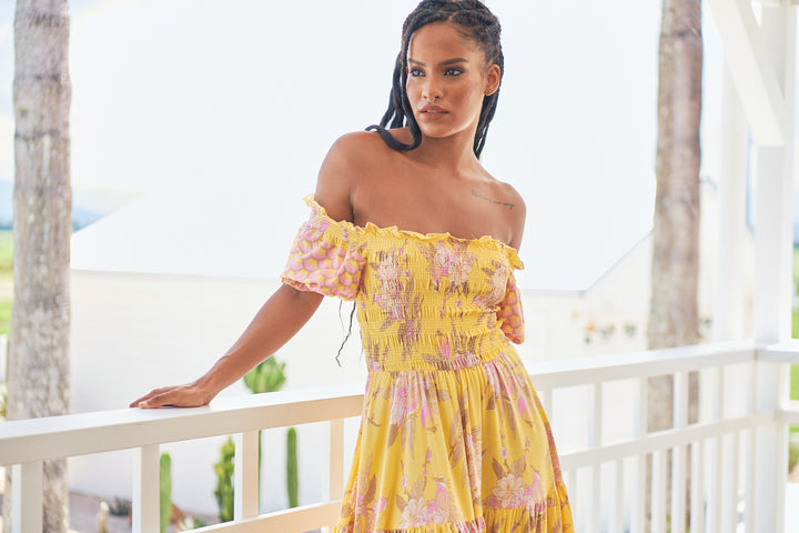 Sol Print Claudette Maxi Dress