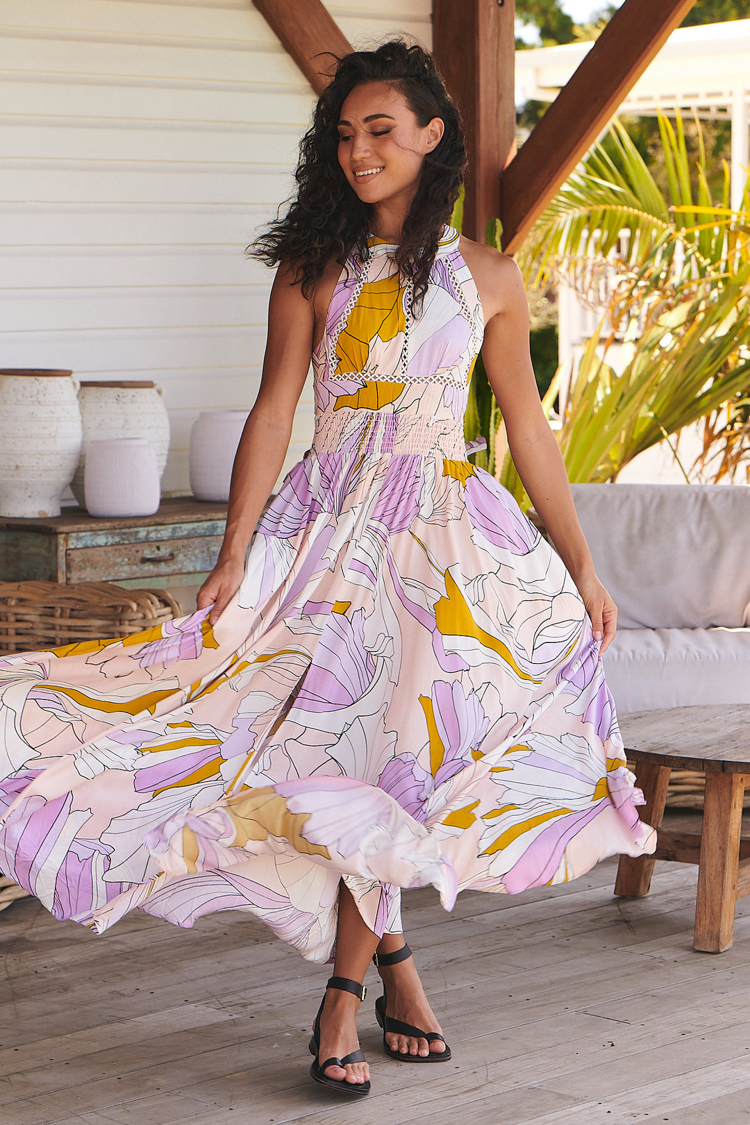 Lavender Swirl Print Endless Summer