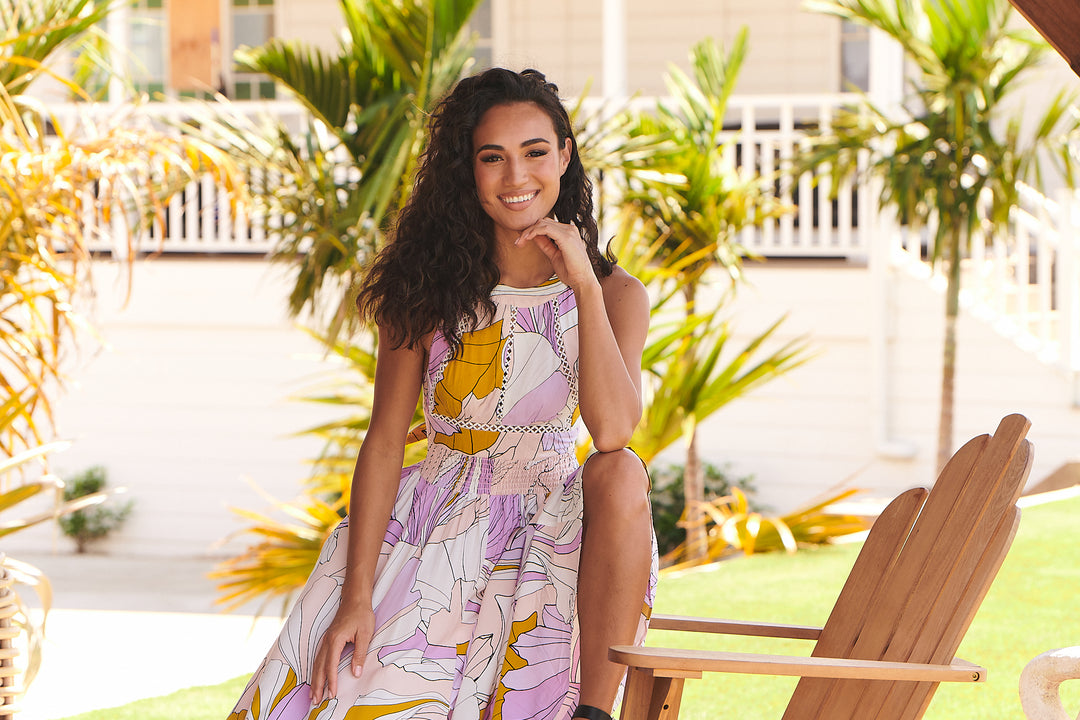 Lavender Swirl Print Endless Summer
