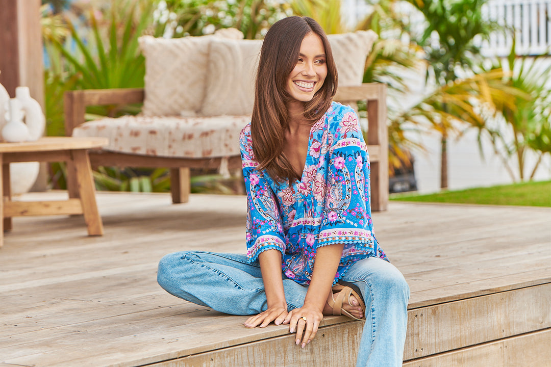 Keilani Print Gabriella Top