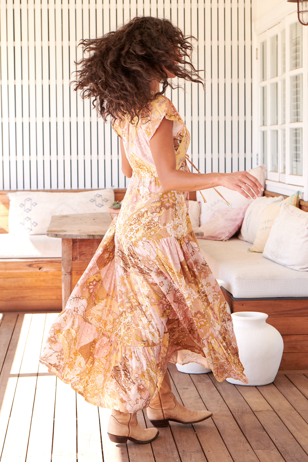 Tuscany Print Melissa Maxi