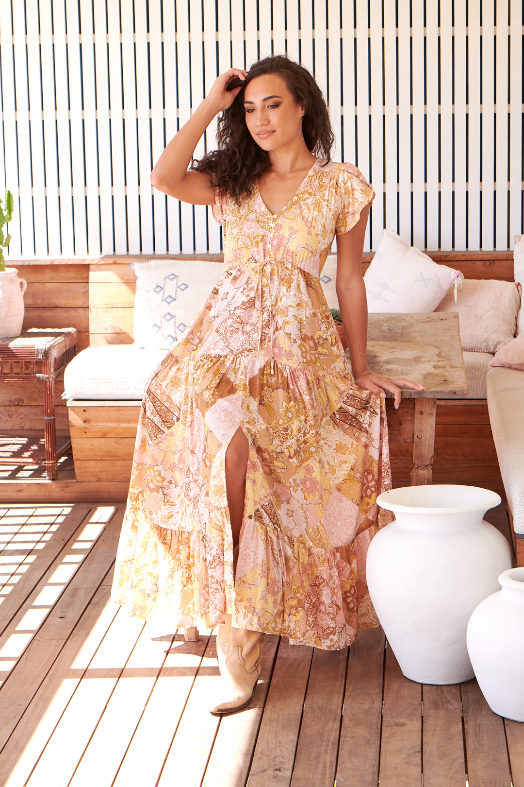 Tuscany Print Melissa Maxi