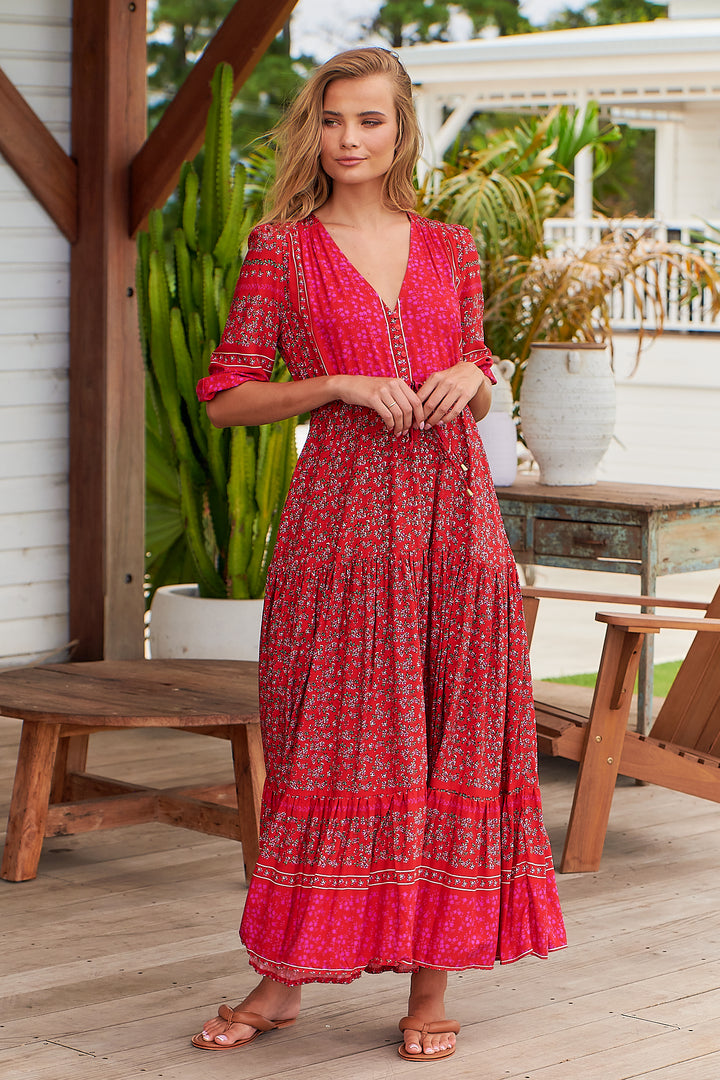 Cherry Bomb Print Tessa Maxi