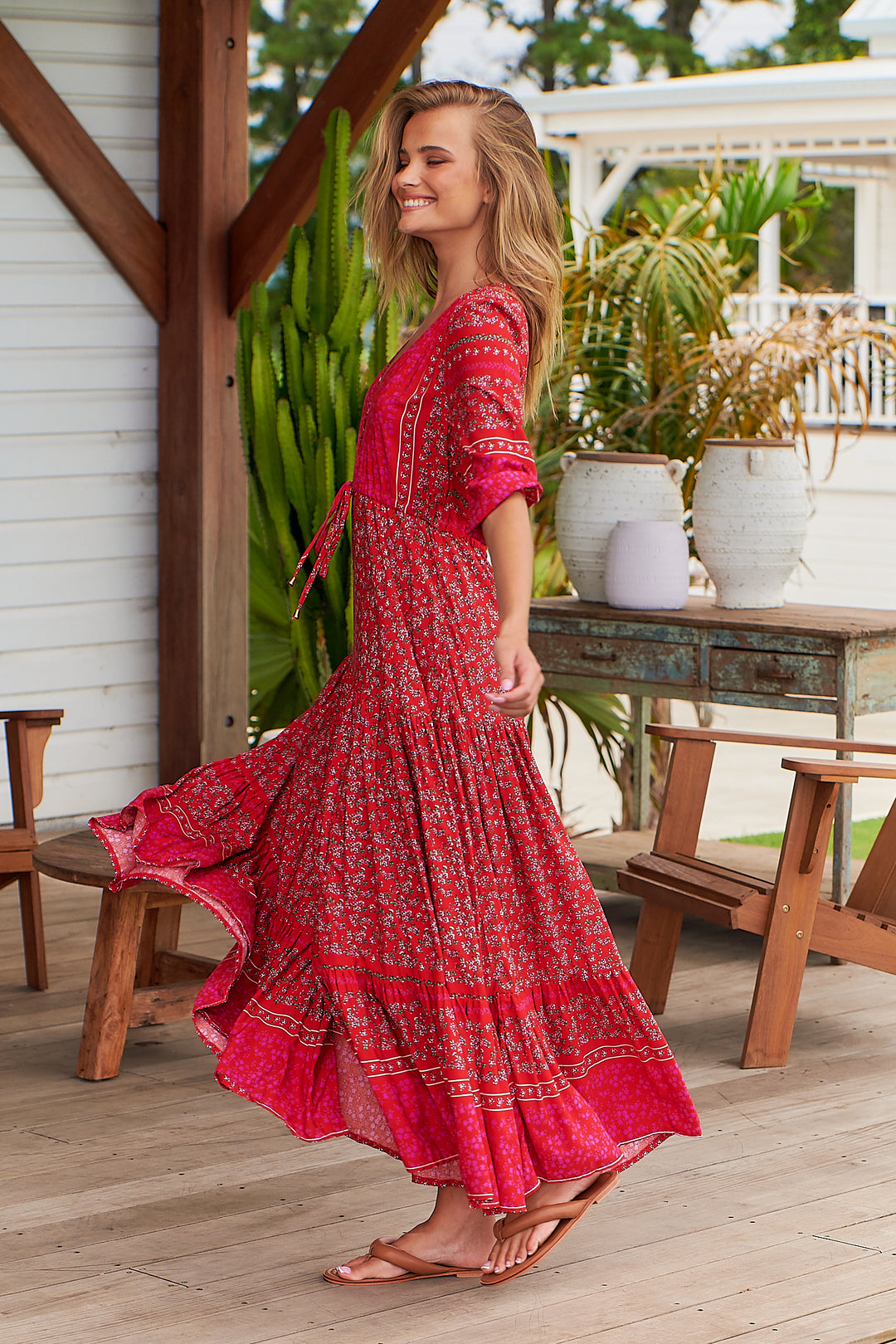 Cherry Bomb Print Tessa Maxi