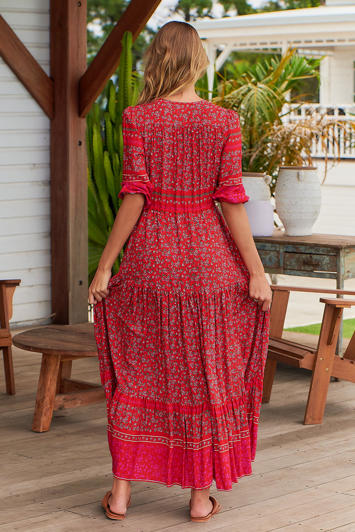 Cherry Bomb Print Tessa Maxi